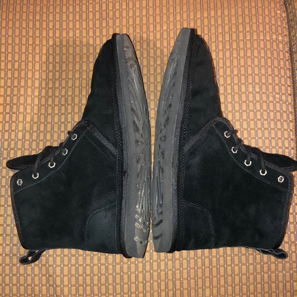 UGG Men’s Harkley Black Boots Size 11 - Picture 7 of 16